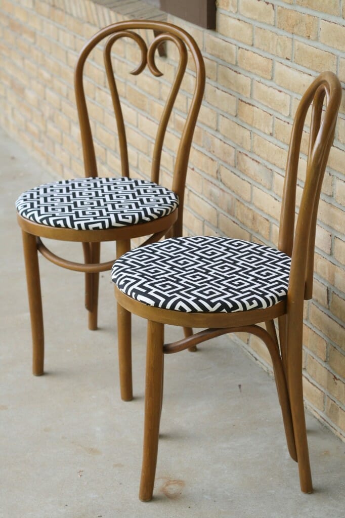 bentwood chairs with new upholstered seats