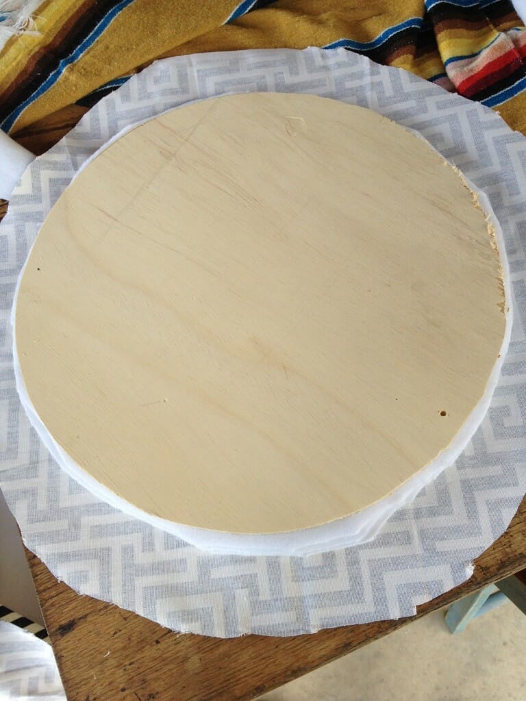 how to upholster a round seat