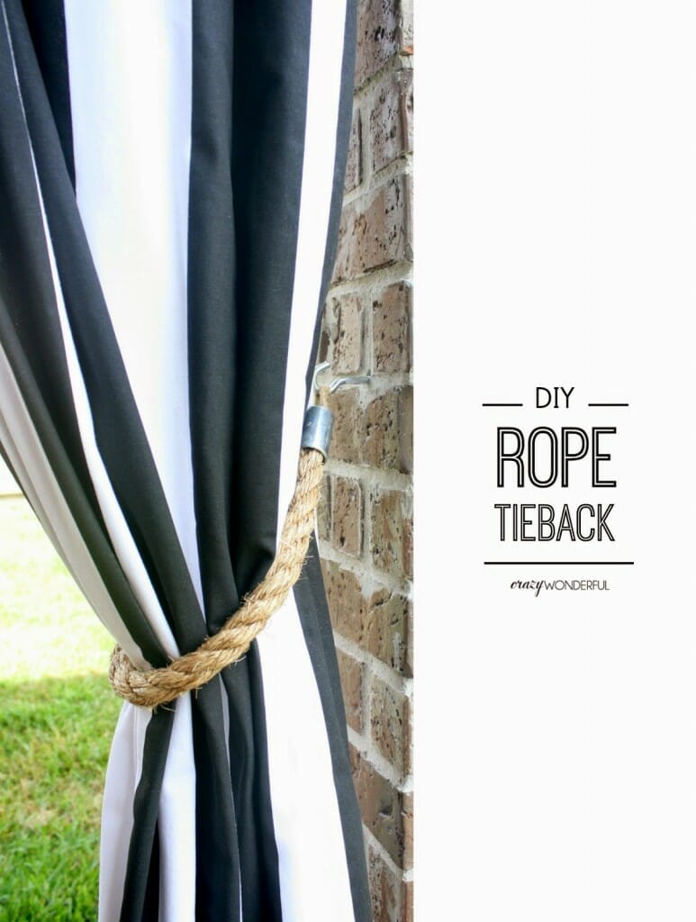 DIY rope tieback tutorial