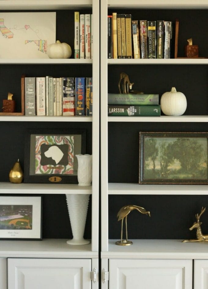 black backed bookcases