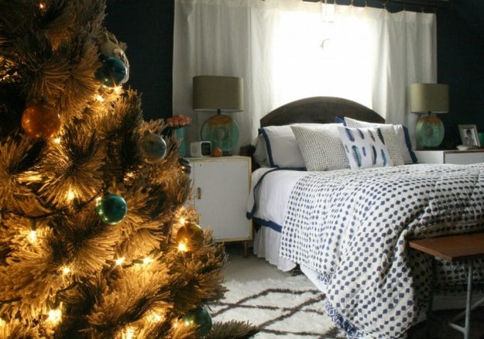 Master bedroom at Christmas