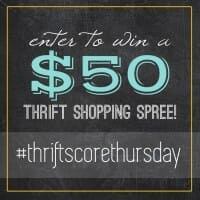 Thrift Score Thursday: It’s Our Birthday Giveaway!!!!!