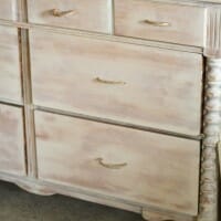 Washed Dresser with Rope Pulls