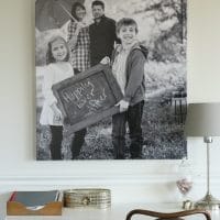 More Living Room Updates with a Snapbox Gallery Wrapped Canvas