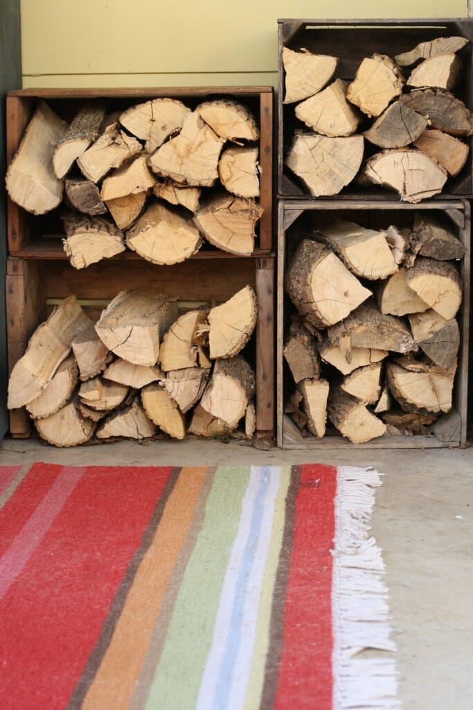 Crates to store firewood