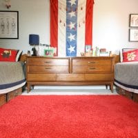 Red, White, and Blue Boy’s Bedroom