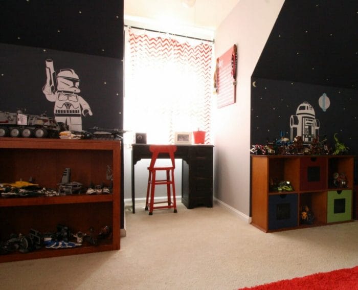 Desk Nook in Star Wars and Americana Room