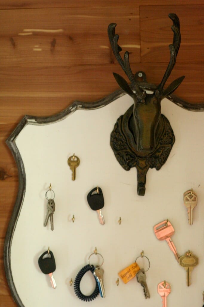 deer mount key rack