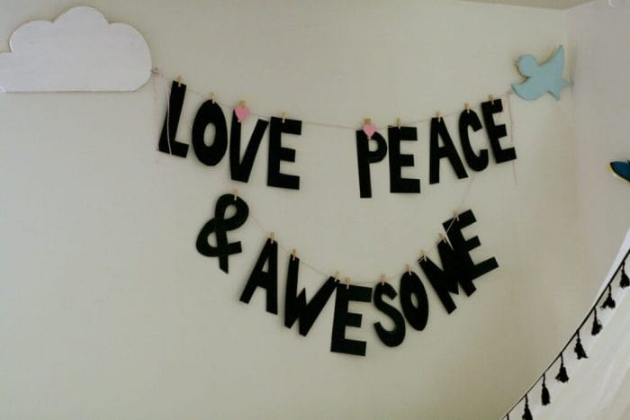 Love Peace & Awesome Banner