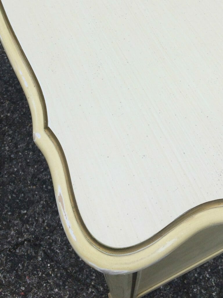 Laminate top post sanding- how to sand for paint