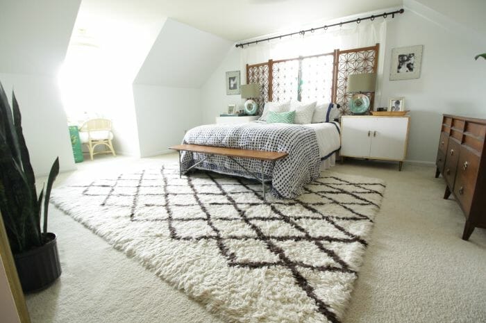 Modern Bohemian White Bedroom