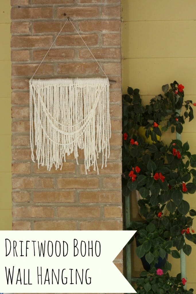 DIY driftwood boho wall hanging