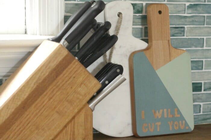 I Will Cut You Cutting Board