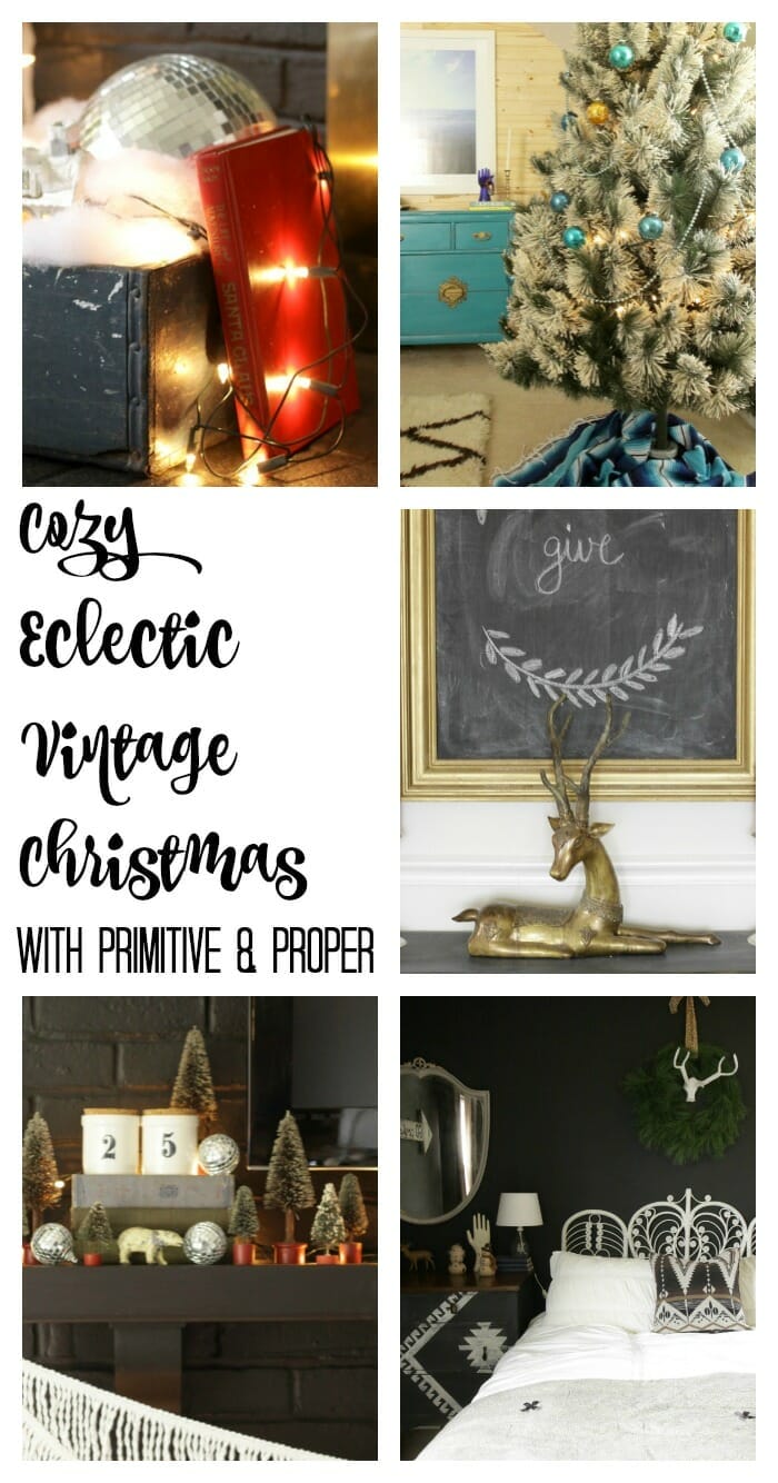 Blogger Stylin' Home Tour- Cozy Eclectic Vintage Christmas