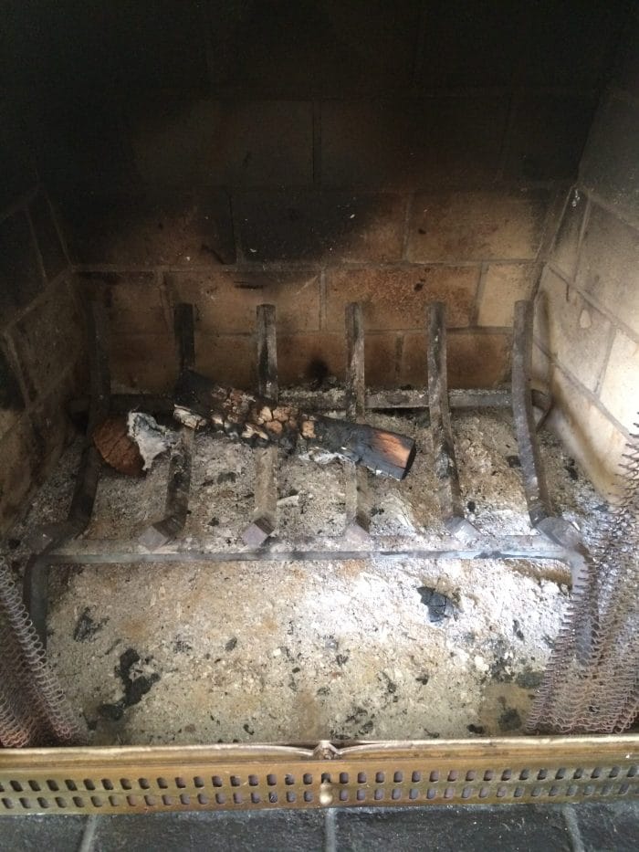 Soot in Fireplace
