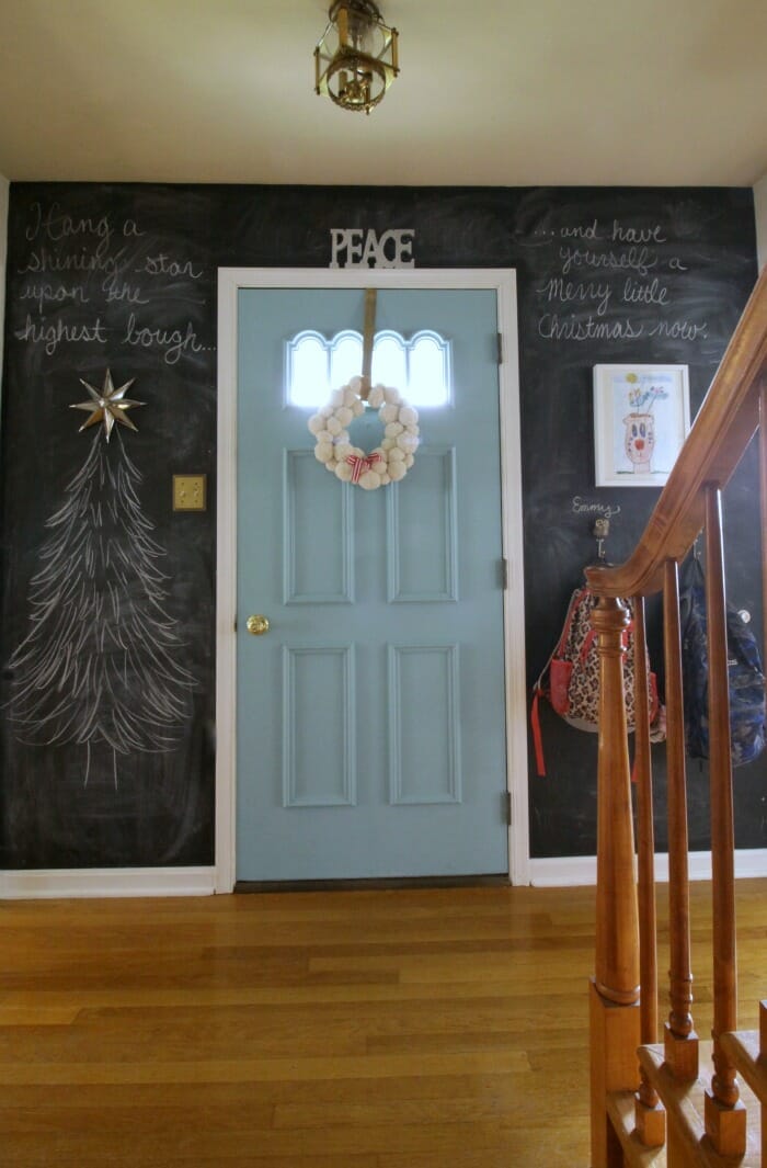 Front Door Christmas Chalkboard