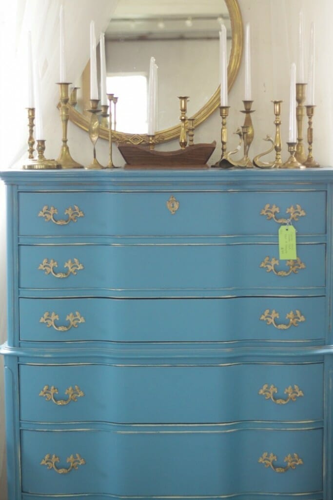 Turquoise French Chest at Sweet Clover