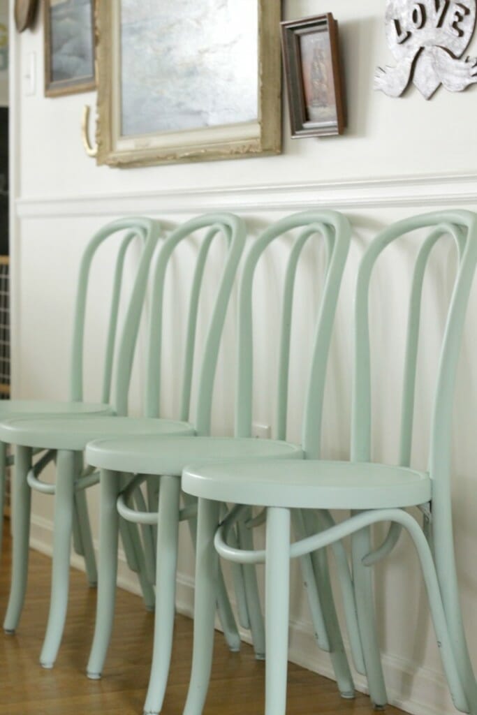 Mint Bentwood Chairs