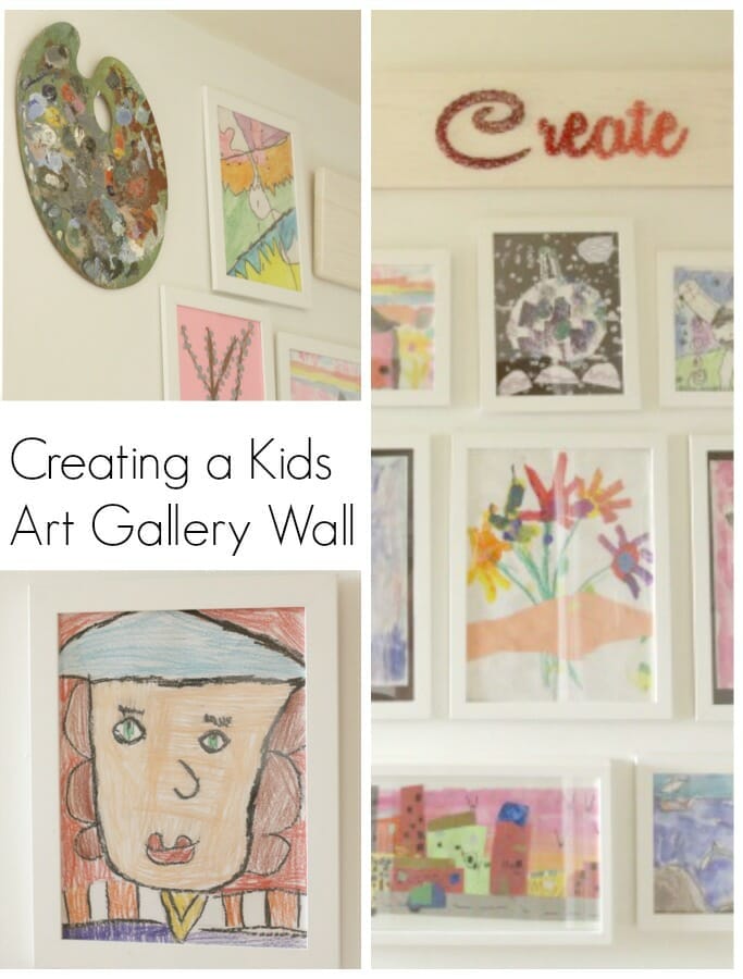 Creating a Kids Art Gallery Wall