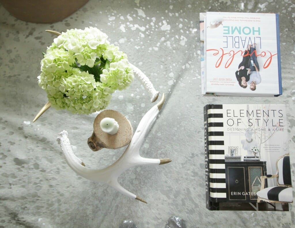Coffee table styling- Spring