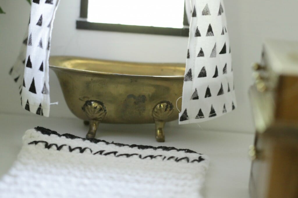 Vintage Brass Dollhouse bath tub