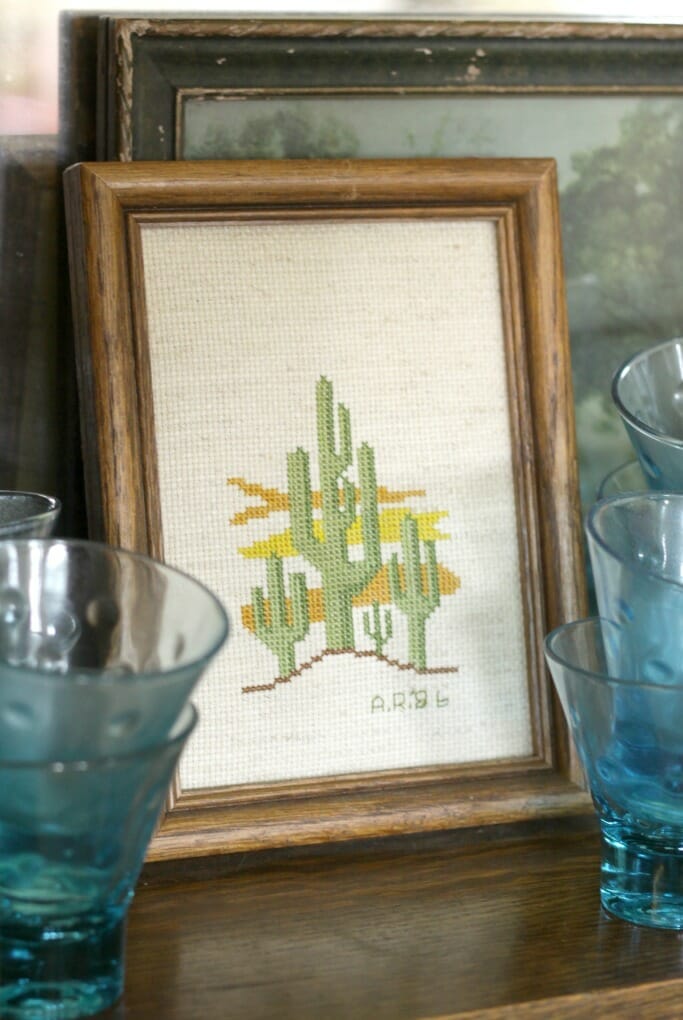 Thrift Score Thursday Cactus Cross Stitch