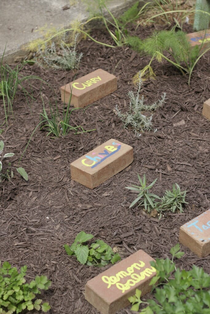 Upcycled Brick Markers