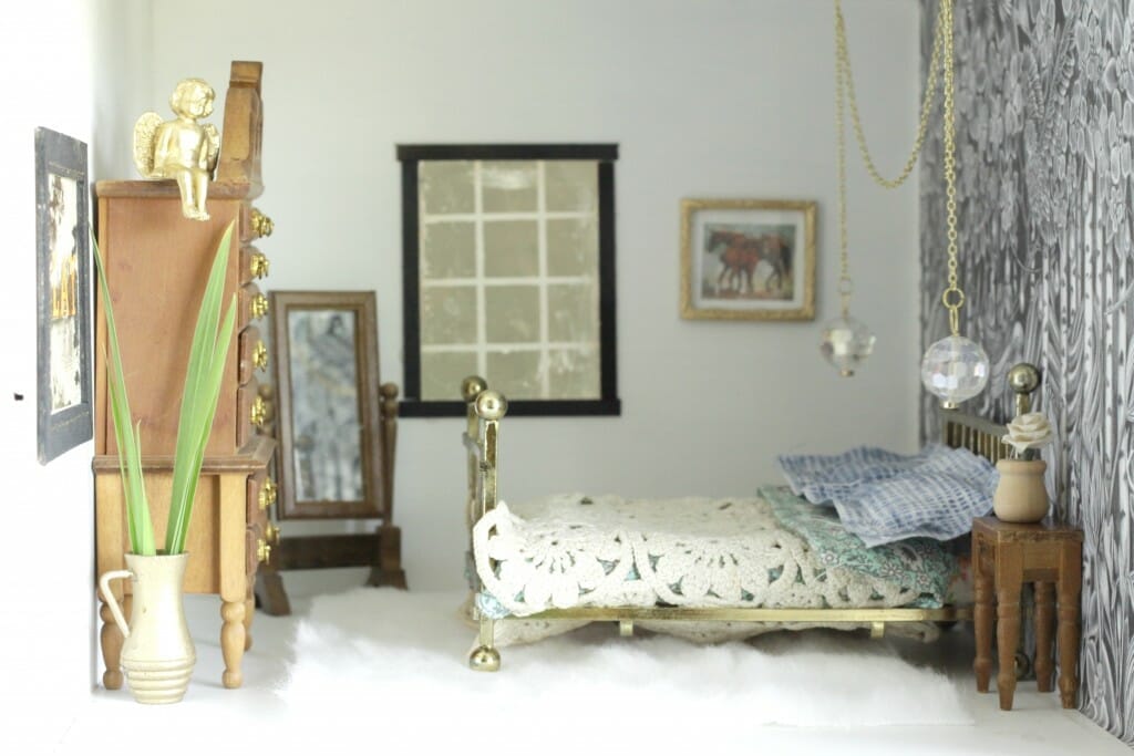 Eclectic Boho Dollhouse Master Bedroom