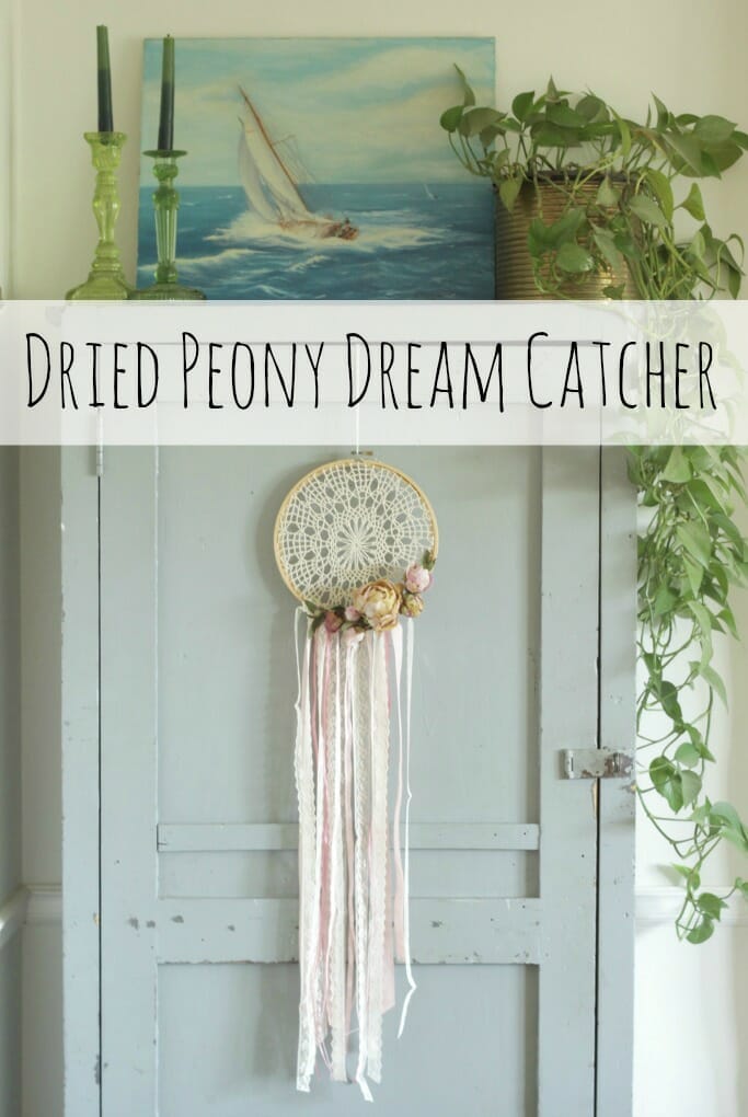 DIY Dried Peony Dream Catcher