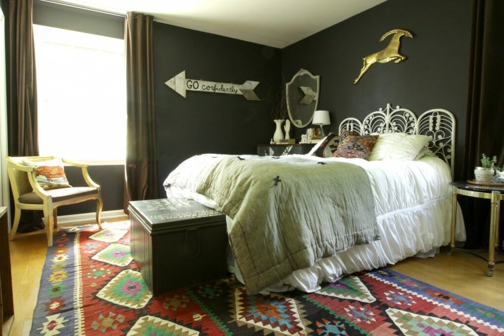 Bohemian Black Bedroom