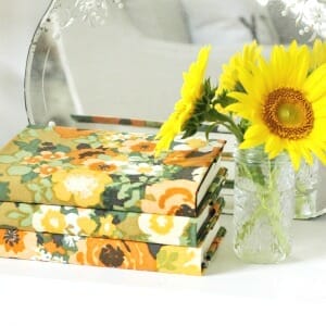 Love of Home. Fabric Covered Books