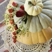 Dried Floral Tiered Pumpkin Centerpiece (Wedding Cake Inspired!)