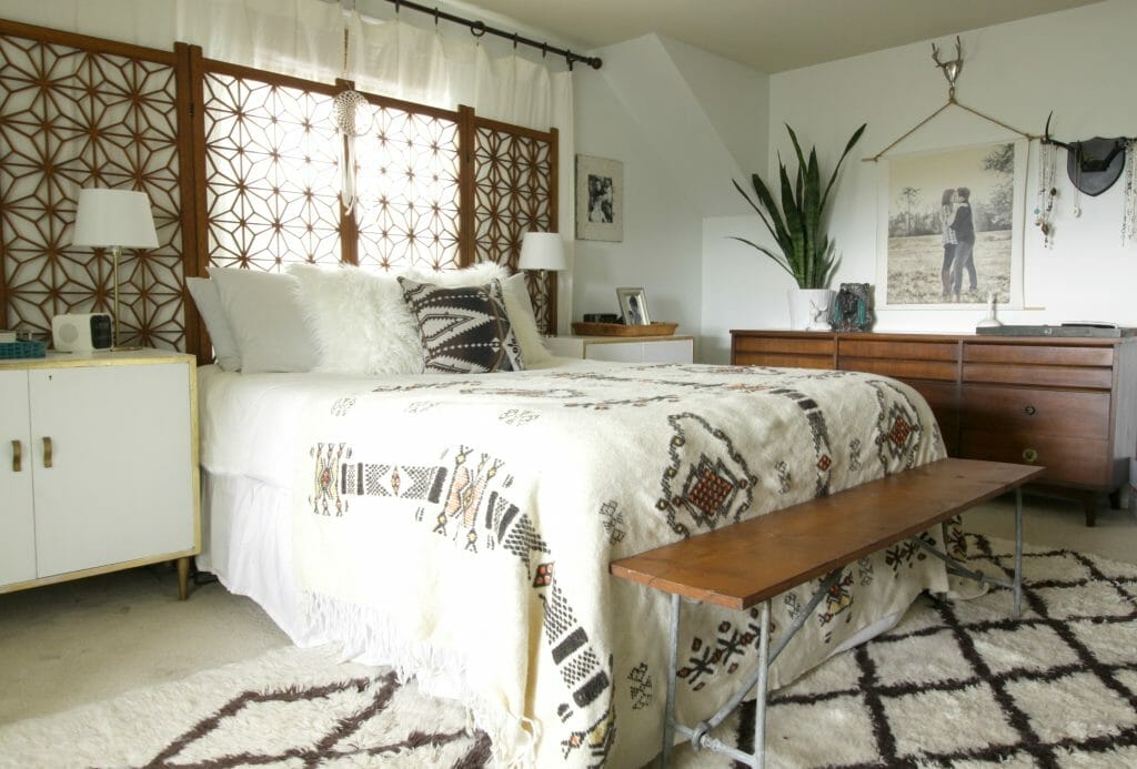 Modern Bohemian Vintage Bedroom