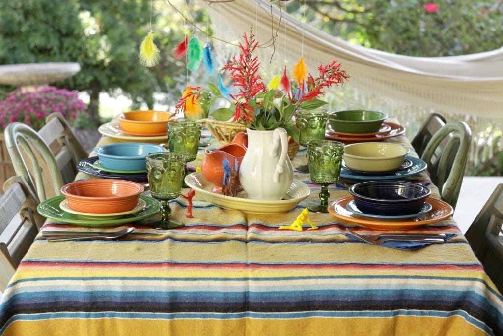 Kids Colorful Thanksgiving Table