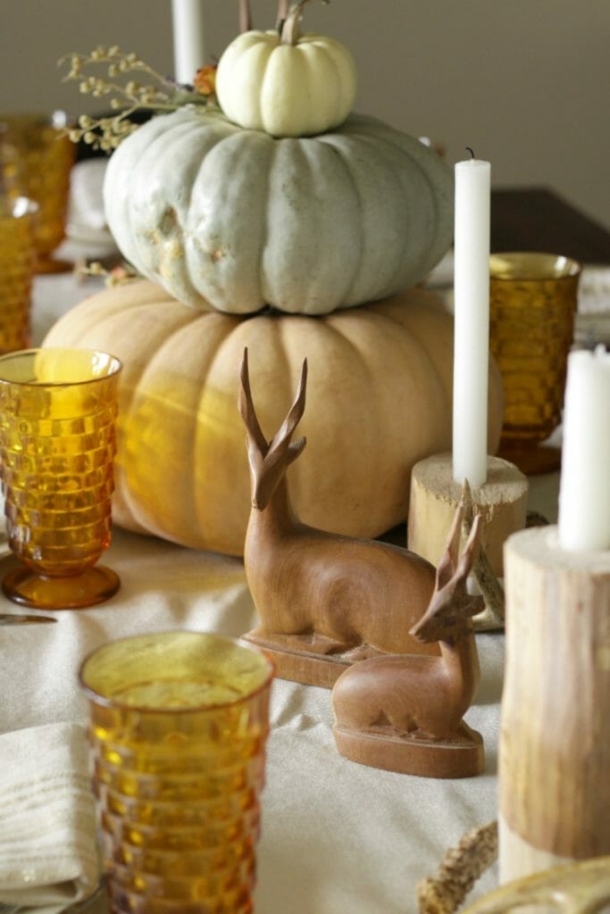 tiered-pumpkin-centerpiece-with-antelopes