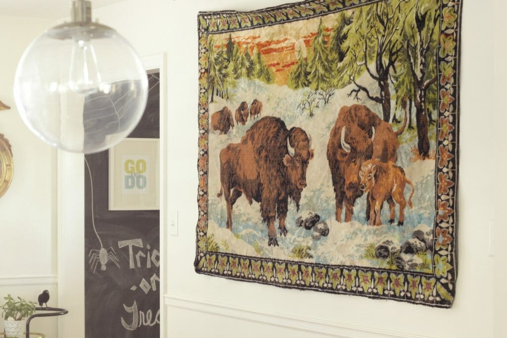 American Bison Vintage Tapestry