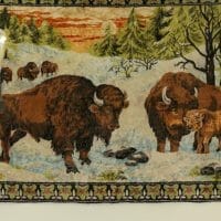 Vintage Bison Tapestry