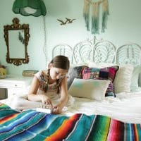Bohemian Eclectic Girls Bedroom: Our First One Room Challenge Rev
