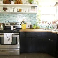 Earthy Vintage Styled Kitchen Shelves (And a Survey!)