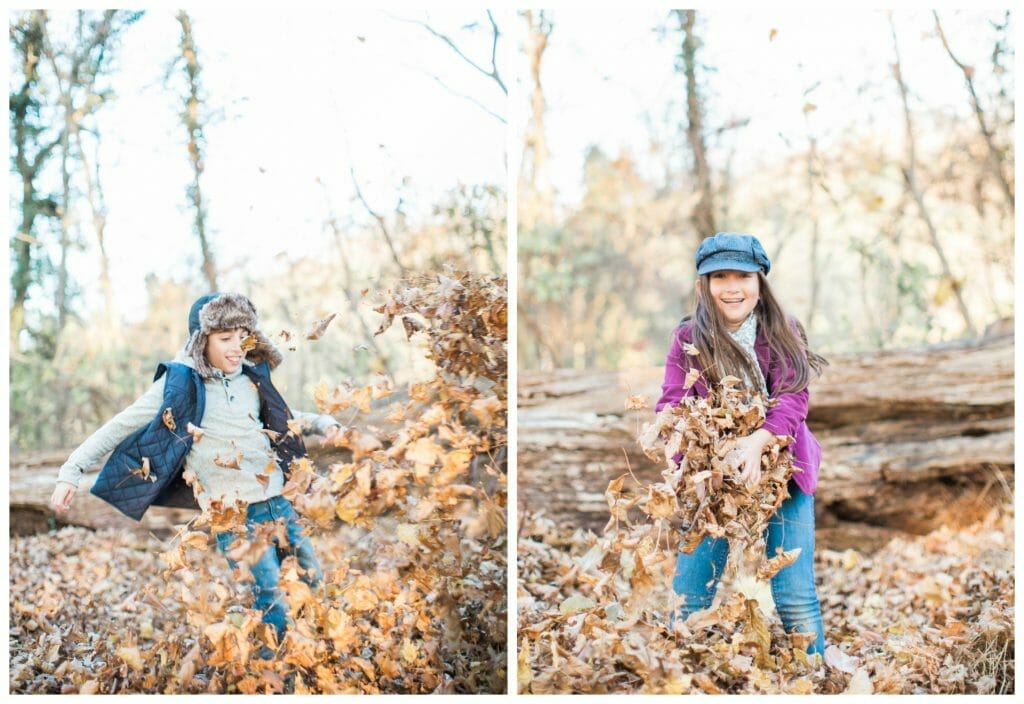 Family Photos-Kids in Leaves