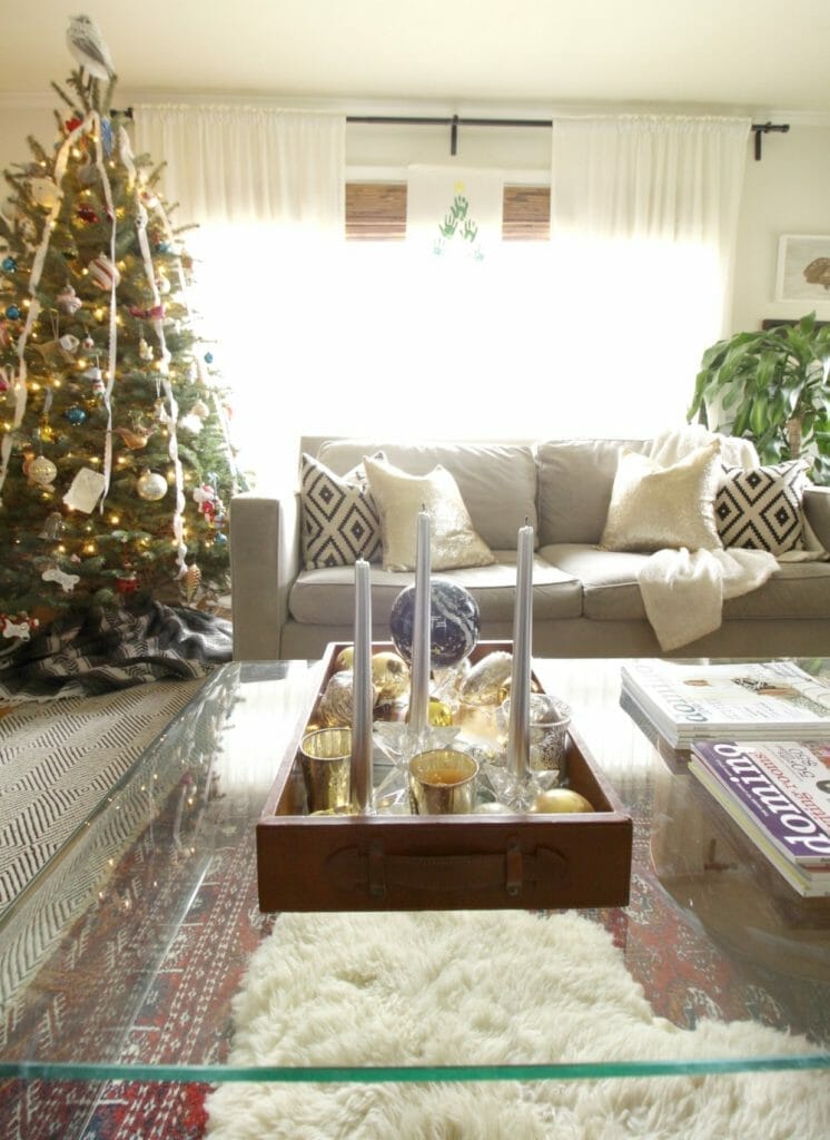 Christmas tree in small space