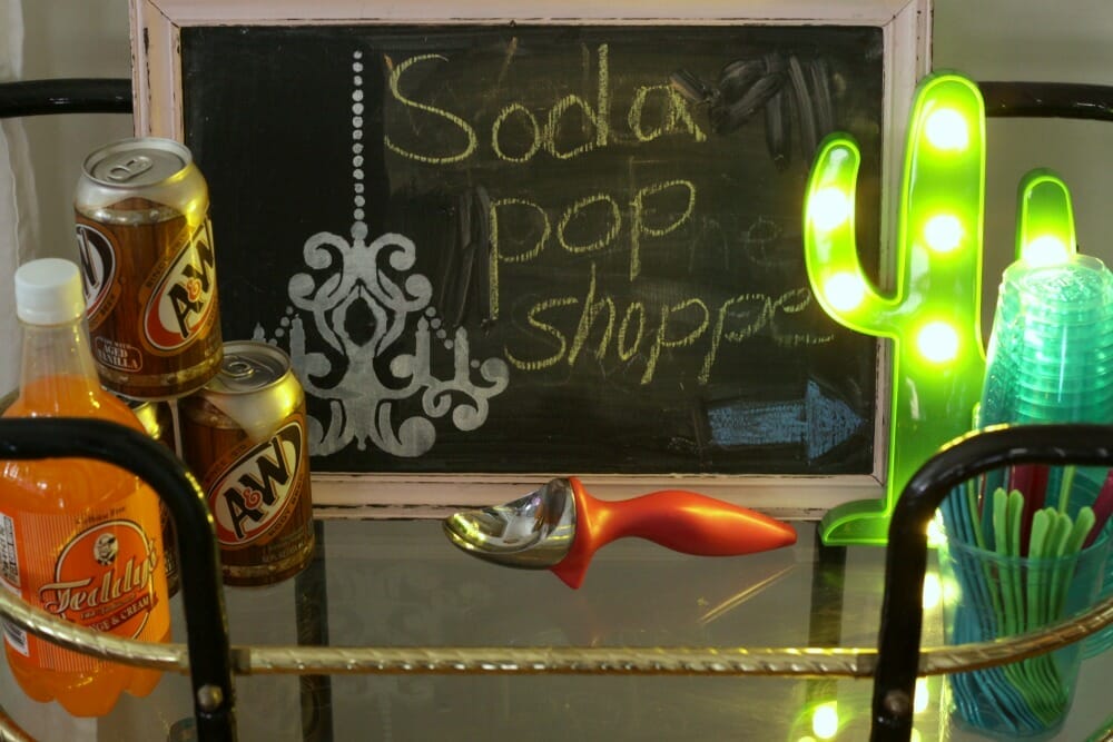Bar Cart Items for Soda Shoppe