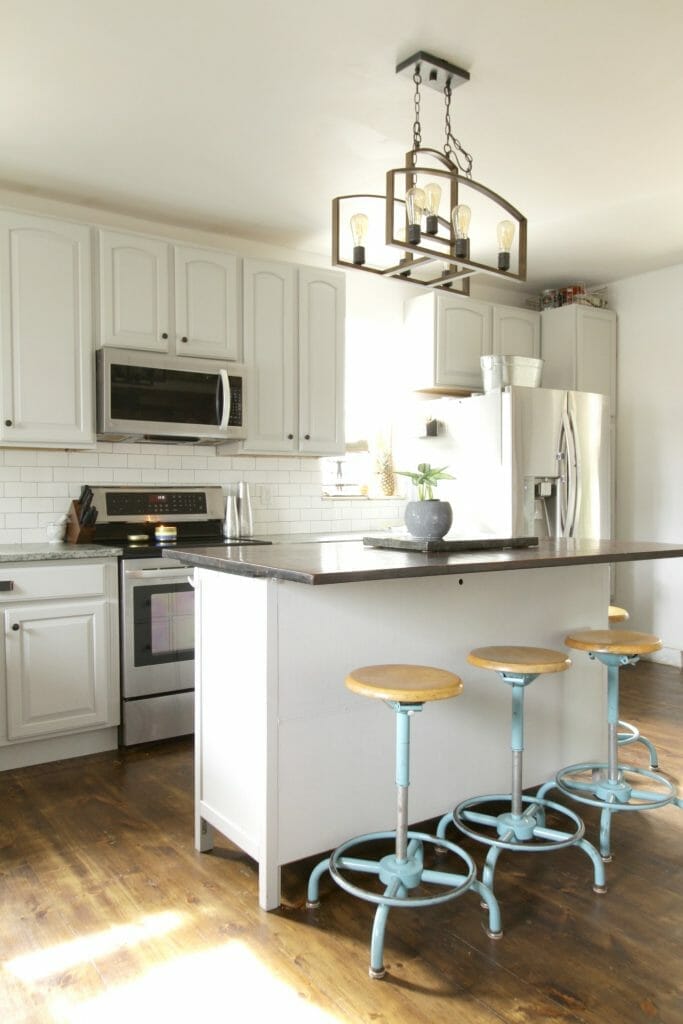 Gorgeous Gray Farmhouse Kitchen with DIYs and budget ideas