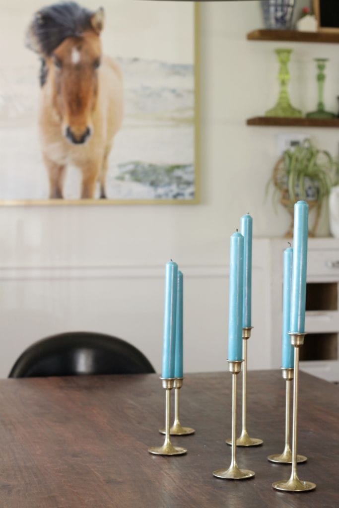 Teal Candles for Color