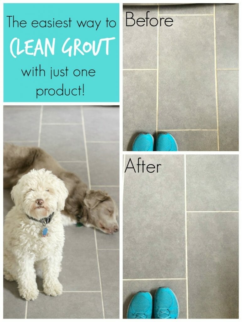 The easiest way to clean white grout