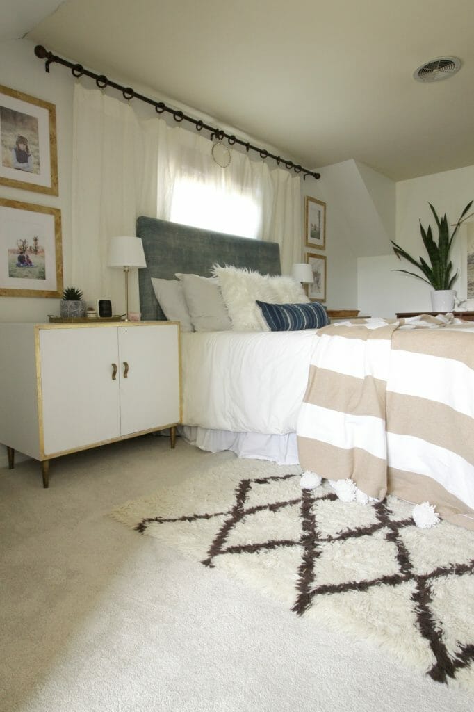 Dry Gourd PetProof Carpet in Neutral Modern Boho Bedroom