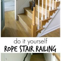 DIY Rope Stair Railing