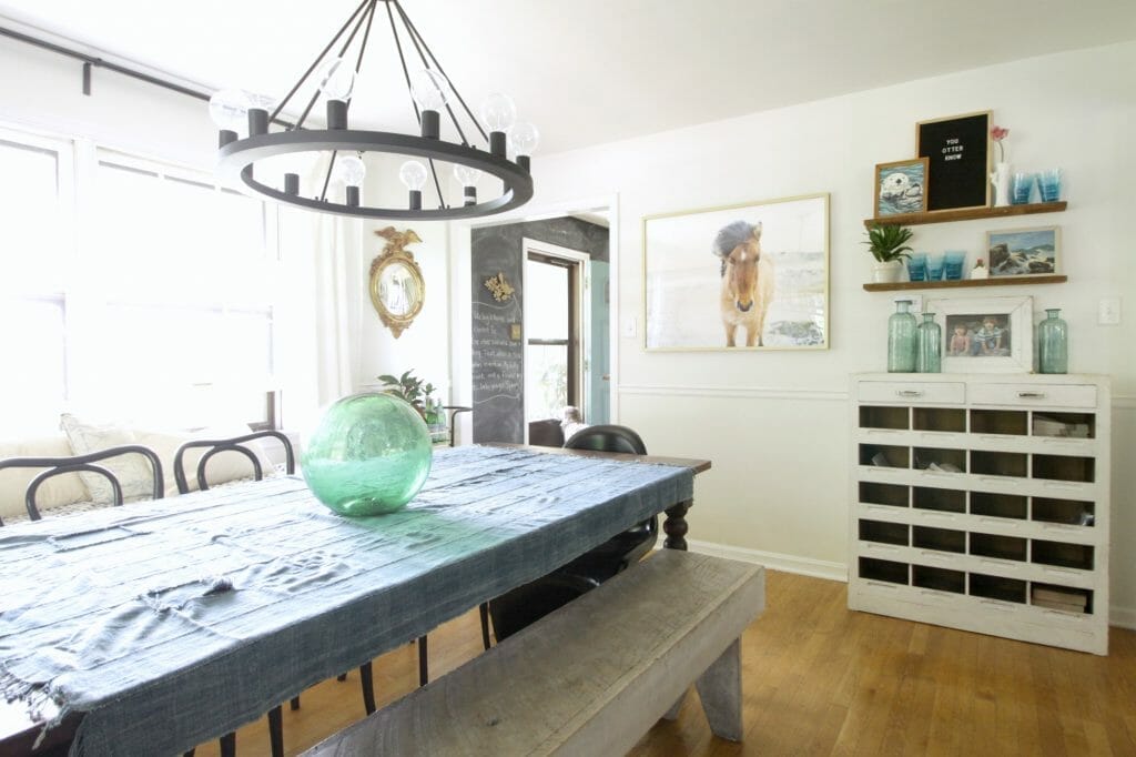 Eclectic Modern Farmhouse Summer Dining Room