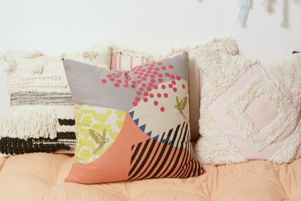 Janery Mountain Pinks Pillow
