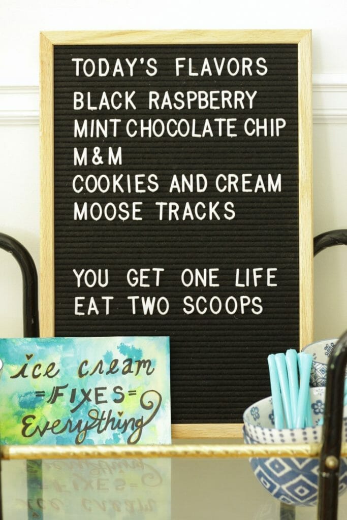 Ice Cream Letterboard